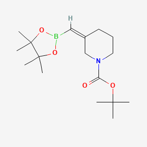 tert-butyl(3Z)-3-[(4,4,5,5-tetramethyl-1,3,2-dioxaborolan-2-yl)methylidene]piperidine-1-carboxylate