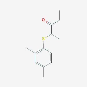 2-((2,4-Dimethylphenyl)thio)pentan-3-one