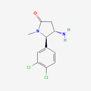 rac-(4R,5S)-4-amino-5-(3,4-dichlorophenyl)-1-methylpyrrolidin-2-one