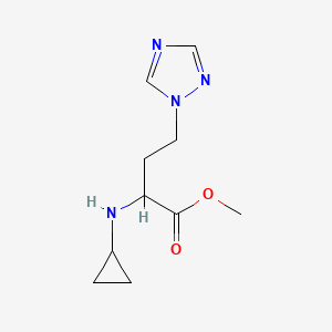 Methyl 2-(cyclopropylamino)-4-(1h-1,2,4-triazol-1-yl)butanoate