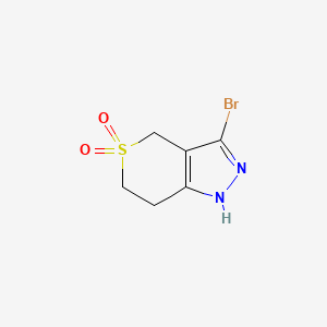 3-Bromo-1,4,6,7-tetrahydrothiopyrano[4,3-c]pyrazole 5,5-dioxide