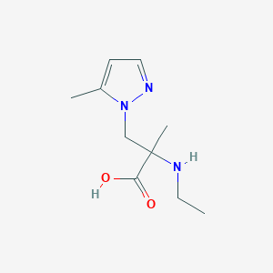 2-(Ethylamino)-2-methyl-3-(5-methyl-1h-pyrazol-1-yl)propanoic acid