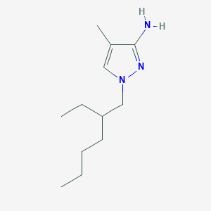 molecular formula C12H23N3 B13640052 1-(2-Ethylhexyl)-4-methyl-1h-pyrazol-3-amine 