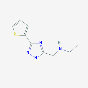 n-((1-Methyl-3-(thiophen-2-yl)-1h-1,2,4-triazol-5-yl)methyl)ethanamine