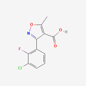 3-(3-Chloro-2-fluorophenyl)-5-methylisoxazole-4-carboxylic acid