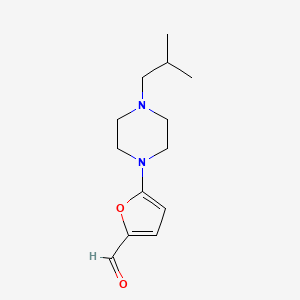 5-(4-Isobutylpiperazin-1-yl)furan-2-carbaldehyde