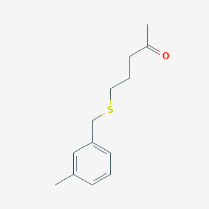 5-((3-Methylbenzyl)thio)pentan-2-one