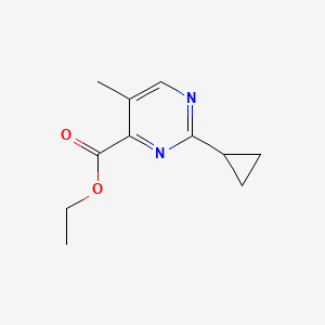 Ethyl 2-cyclopropyl-5-methylpyrimidine-4-carboxylate