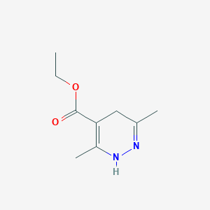 molecular formula C9H14N2O2 B13640169 Ethyl 3,6-dimethyl-2,5-dihydropyridazine-4-carboxylate 