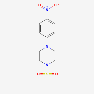 molecular formula C11H15N3O4S B1364017 1-(甲磺酰基)-4-(4-硝基苯基)哌嗪 CAS No. 63178-61-0