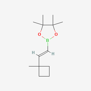 4,4,5,5-Tetramethyl-2-[2-(1-methylcyclobutyl)ethenyl]-1,3,2-dioxaborolane