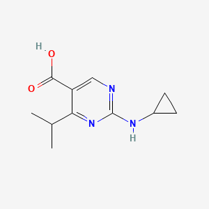 2-(Cyclopropylamino)-4-isopropylpyrimidine-5-carboxylic acid