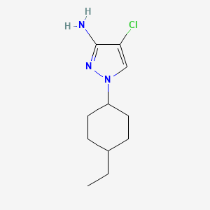 4-Chloro-1-(4-ethylcyclohexyl)-1h-pyrazol-3-amine