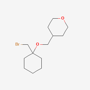 4-(((1-(Bromomethyl)cyclohexyl)oxy)methyl)tetrahydro-2h-pyran