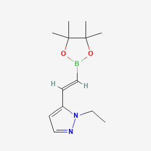 1-ethyl-5-[2-(tetramethyl-1,3,2-dioxaborolan-2-yl)ethenyl]-1H-pyrazole