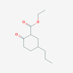 molecular formula C12H20O3 B13640247 Ethyl 2-oxo-5-propylcyclohexane-1-carboxylate 