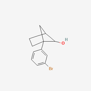 molecular formula C12H13BrO B13640256 1-(3-Bromophenyl)bicyclo[2.1.1]hexan-5-ol 