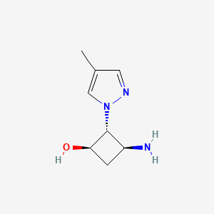 (1R,2R,3S)-3-Amino-2-(4-methyl-1H-pyrazol-1-yl)cyclobutan-1-ol