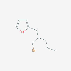 2-(2-(Bromomethyl)pentyl)furan