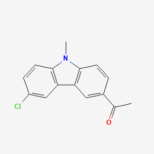 molecular formula C15H12ClNO B1364030 1-(6-氯-9-甲基-9H-咔唑-3-基)乙酮 CAS No. 33107-73-2