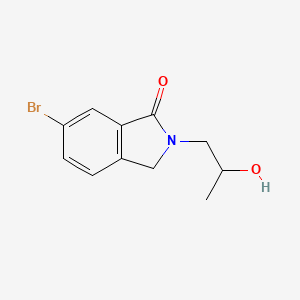 molecular formula C11H12BrNO2 B13640319 6-Bromo-2-(2-hydroxypropyl)isoindolin-1-one 