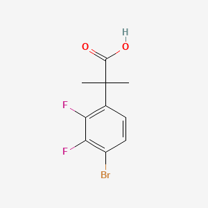 molecular formula C10H9BrF2O2 B13640352 2-(4-Bromo-2,3-difluorophenyl)-2-methylpropanoic acid 