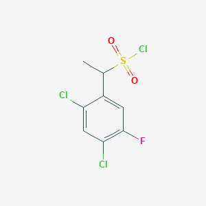 1-(2,4-Dichloro-5-fluorophenyl)ethane-1-sulfonyl chloride