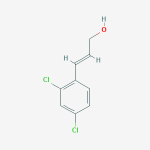 molecular formula C9H8Cl2O B13640401 (E)-3-(2,4-dichlorophenyl)prop-2-en-1-ol 