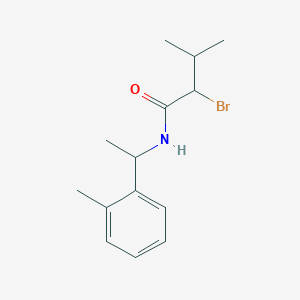 2-Bromo-3-methyl-N-(1-(o-tolyl)ethyl)butanamide