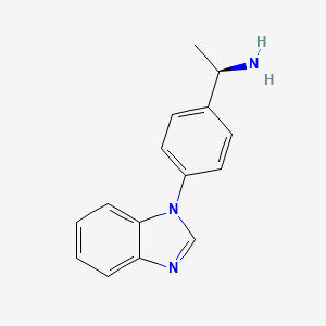 (1R)-1-[4-(1H-benzimidazol-1-yl)phenyl]ethanamine