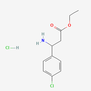 molecular formula C11H15Cl2NO2 B1364045 3-氨基-3-(4-氯苯基)丙酸乙酯盐酸盐 CAS No. 325803-29-0