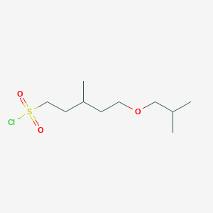 5-Isobutoxy-3-methylpentane-1-sulfonyl chloride