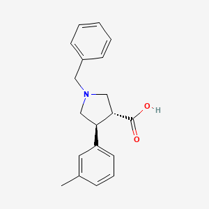 (3R,4S)-1-benzyl-4-(3-methylphenyl)pyrrolidine-3-carboxylic acid