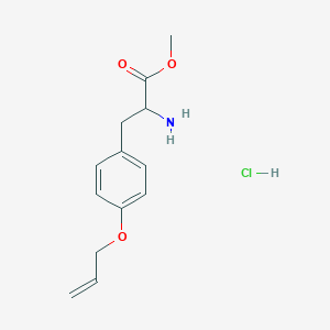 molecular formula C13H18ClNO3 B13640486 O-Allyl-D-tyrosine methyl ester hydrochloride 