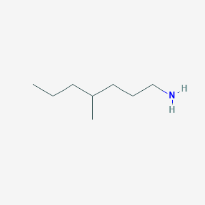 molecular formula C8H19N B13640494 4-Methylheptan-1-amine 