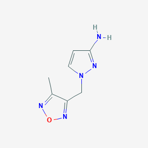 1-((4-Methyl-1,2,5-oxadiazol-3-yl)methyl)-1h-pyrazol-3-amine