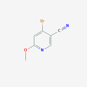 molecular formula C7H5BrN2O B13640537 4-Bromo-6-methoxynicotinonitrile 