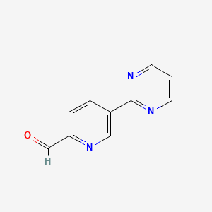 5-(2-Pyrimidinyl)-2-pyridinecarboxaldehyde