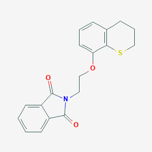 molecular formula C19H17NO3S B136406 8-((2-Phthalimidoethyl)oxy)thiochroman CAS No. 153804-50-3