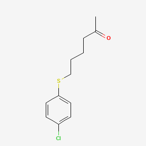 6-((4-Chlorophenyl)thio)hexan-2-one