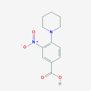 molecular formula C12H14N2O4 B1364065 3-硝基-4-哌啶-1-基苯甲酸 CAS No. 26586-26-5