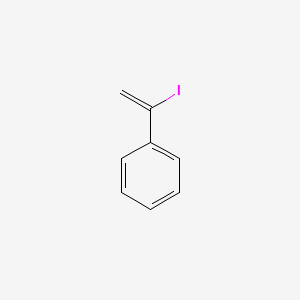 molecular formula C8H7I B13640655 Benzene, (1-iodoethenyl)- CAS No. 51246-20-9