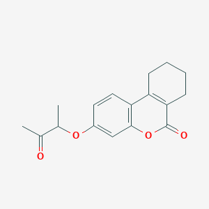 molecular formula C17H18O4 B1364068 3-(1-甲基-2-氧代丙氧基)-7,8,9,10-四氢-6H-苯并[C]色满-6-酮 CAS No. 307549-77-5