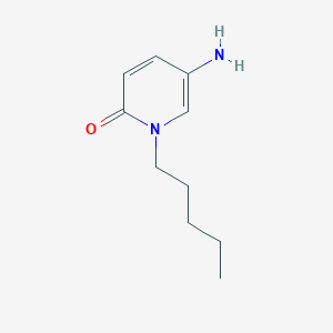 molecular formula C10H16N2O B13640681 5-Amino-1-pentyl-1,2-dihydropyridin-2-one 