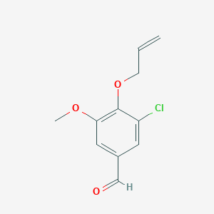 B1364071 4-(Allyloxy)-3-chloro-5-methoxybenzaldehyde CAS No. 428479-97-4