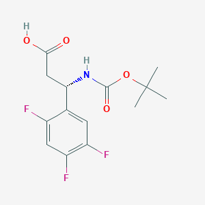 (S)-3-((tert-Butoxycarbonyl)amino)-3-(2,4,5-trifluorophenyl)propanoic acid