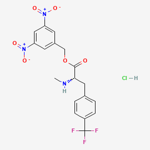 (3,5-dinitrophenyl)methyl(2S)-2-(methylamino)-3-[4-(trifluoromethyl)phenyl]propanoatehydrochloride