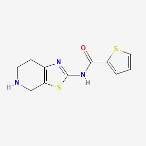 molecular formula C11H11N3OS2 B13640752 n-(4,5,6,7-Tetrahydrothiazolo[5,4-c]pyridin-2-yl)thiophene-2-carboxamide 