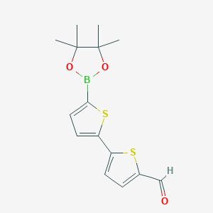 5'-(4,4,5,5-Tetramethyl-1,3,2-dioxaborolan-2-yl)-[2,2'-bithiophene]-5-carbaldehyde