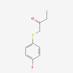 molecular formula C10H11FOS B13640804 1-((4-Fluorophenyl)thio)butan-2-one 